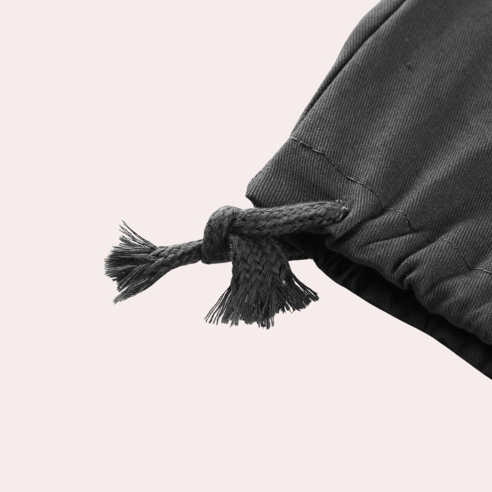 Clive | Cargo Hose Herren – Weit geschnittene Cargohose mit Kordelzug & Taschen