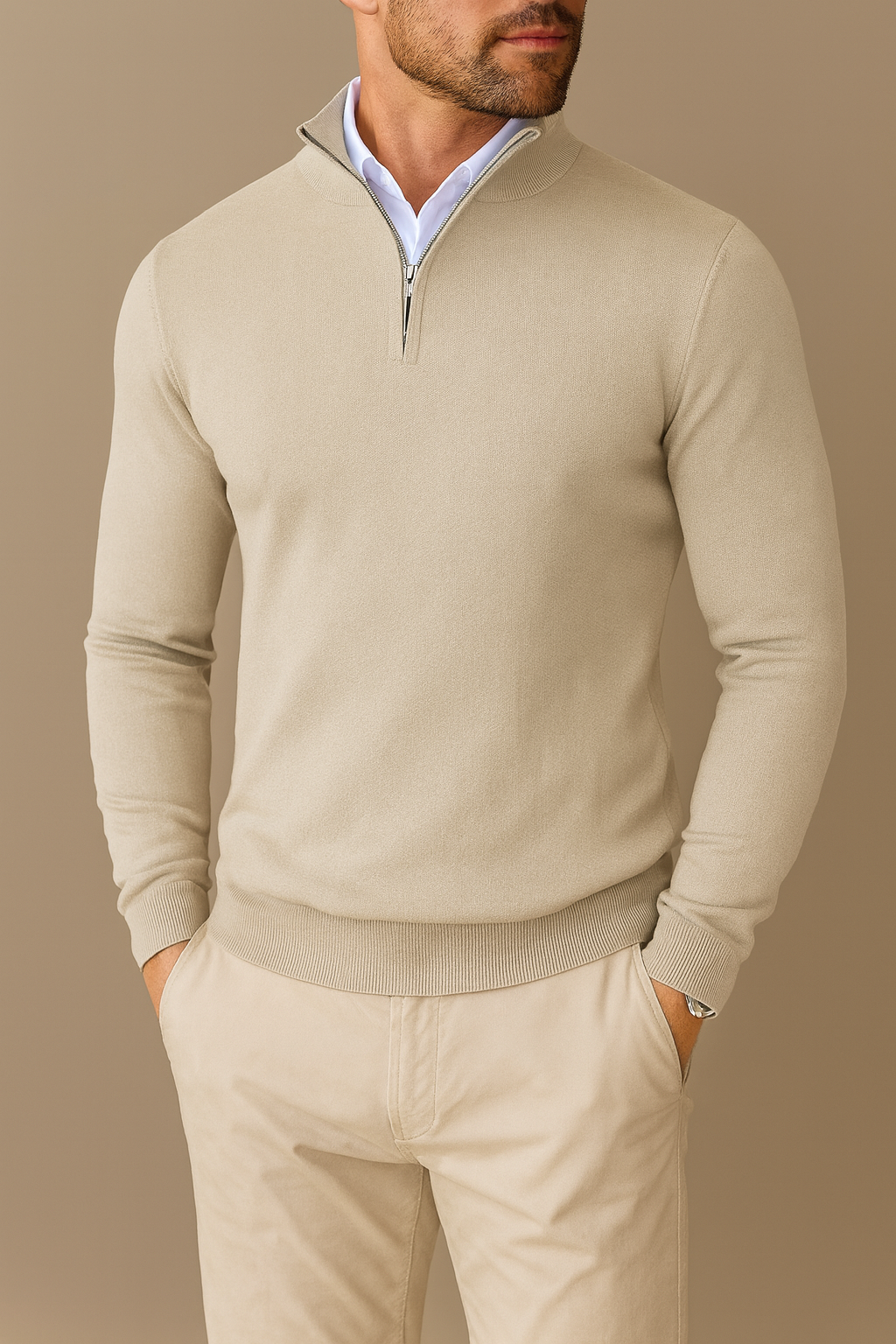 Herren Pullover mit Viertel-Reißverschluss – Komfortabel, Vielseitig & Stilvoll
