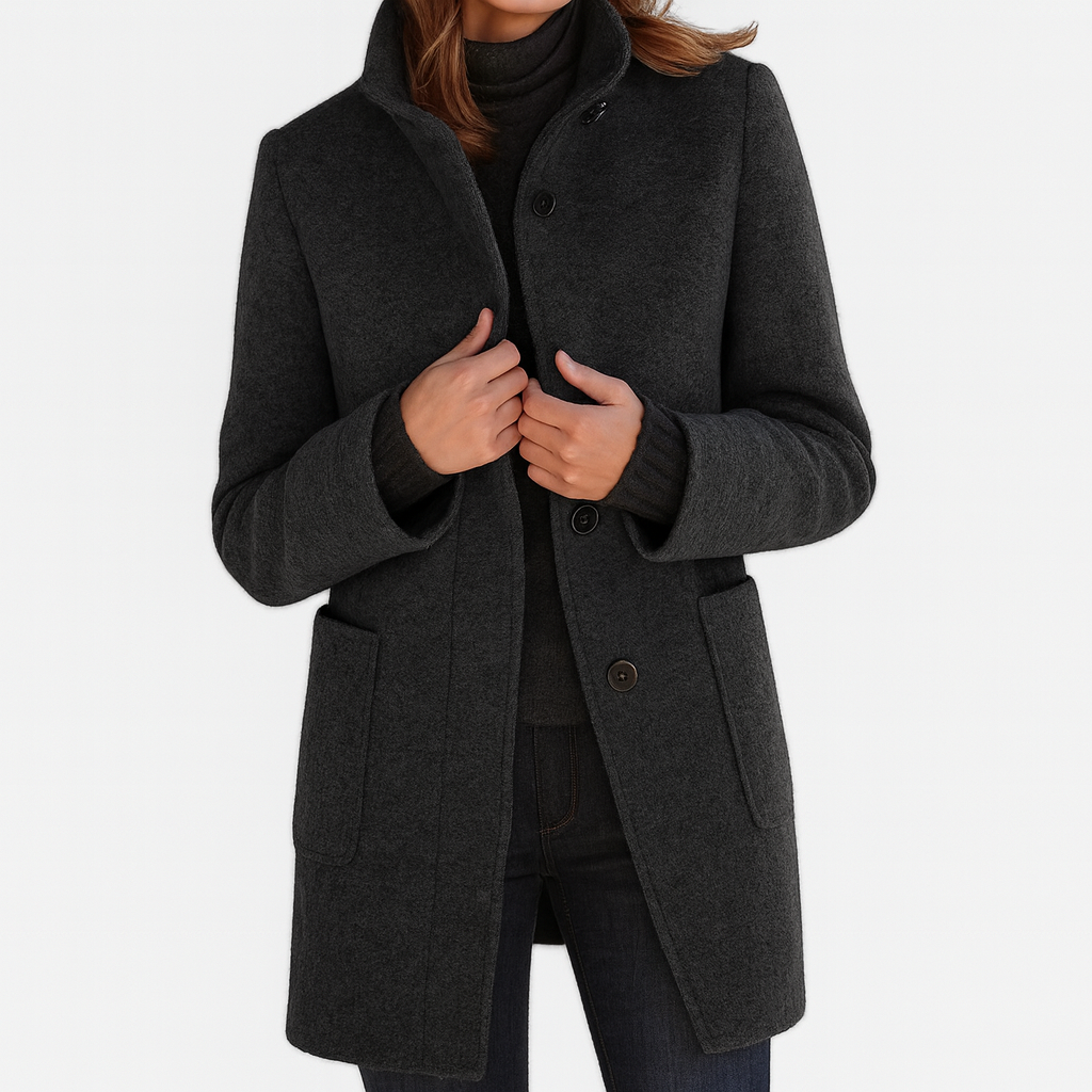 Eleganter Damen Wollmantel | Klassisch & Wärmend für Herbst & Winter