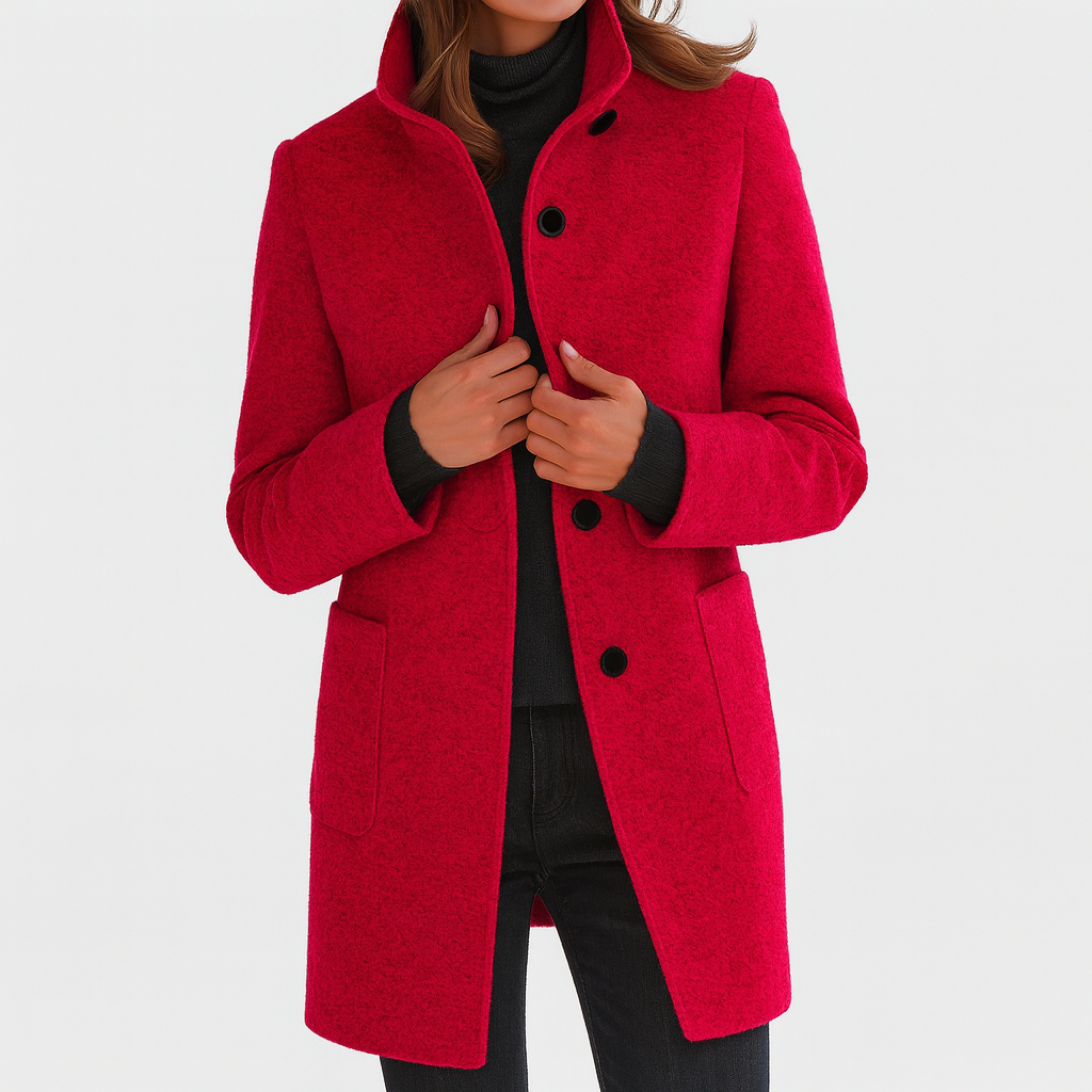 Eleganter Damen Wollmantel | Klassisch & Wärmend für Herbst & Winter