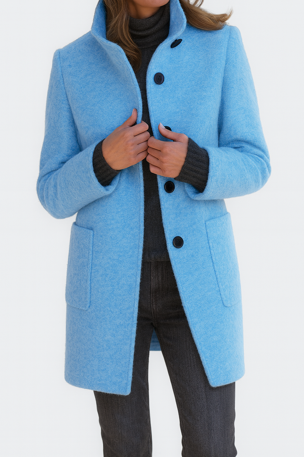 Eleganter Damen Wollmantel | Klassisch & Wärmend für Herbst & Winter