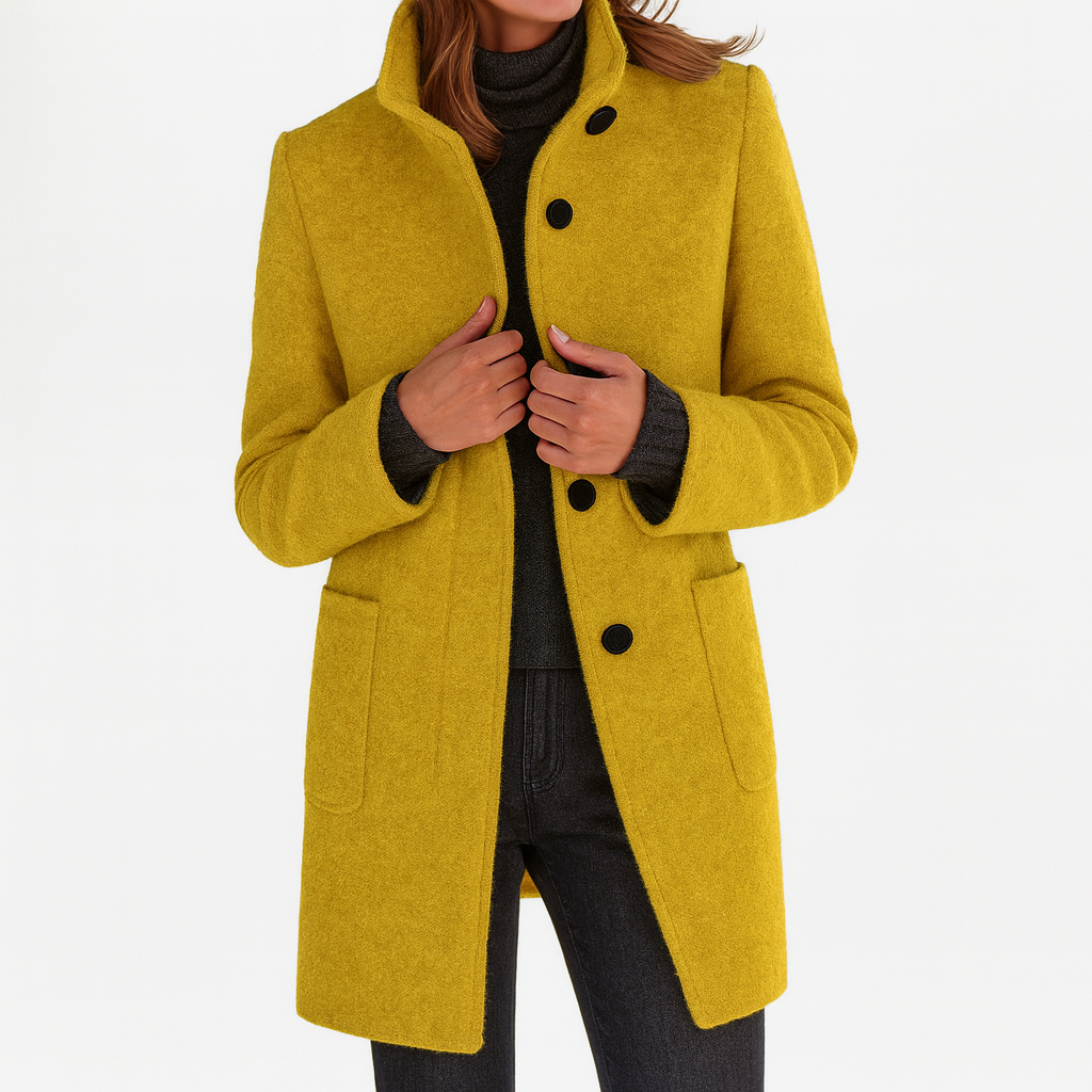 Eleganter Damen Wollmantel | Klassisch & Wärmend für Herbst & Winter