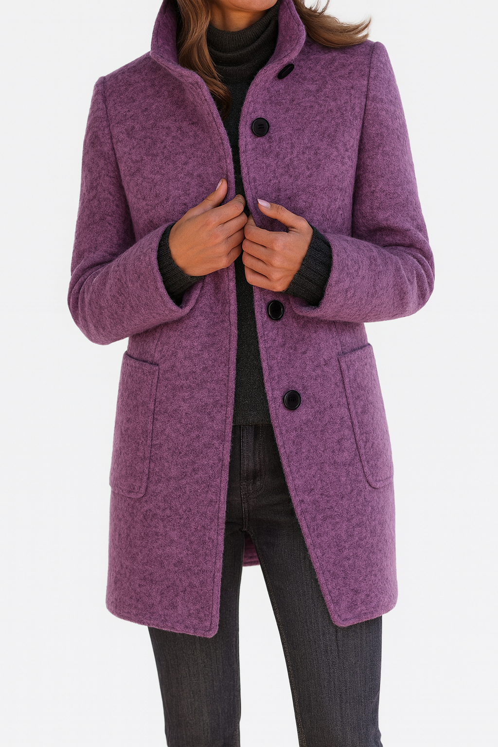 Eleganter Damen Wollmantel | Klassisch & Wärmend für Herbst & Winter