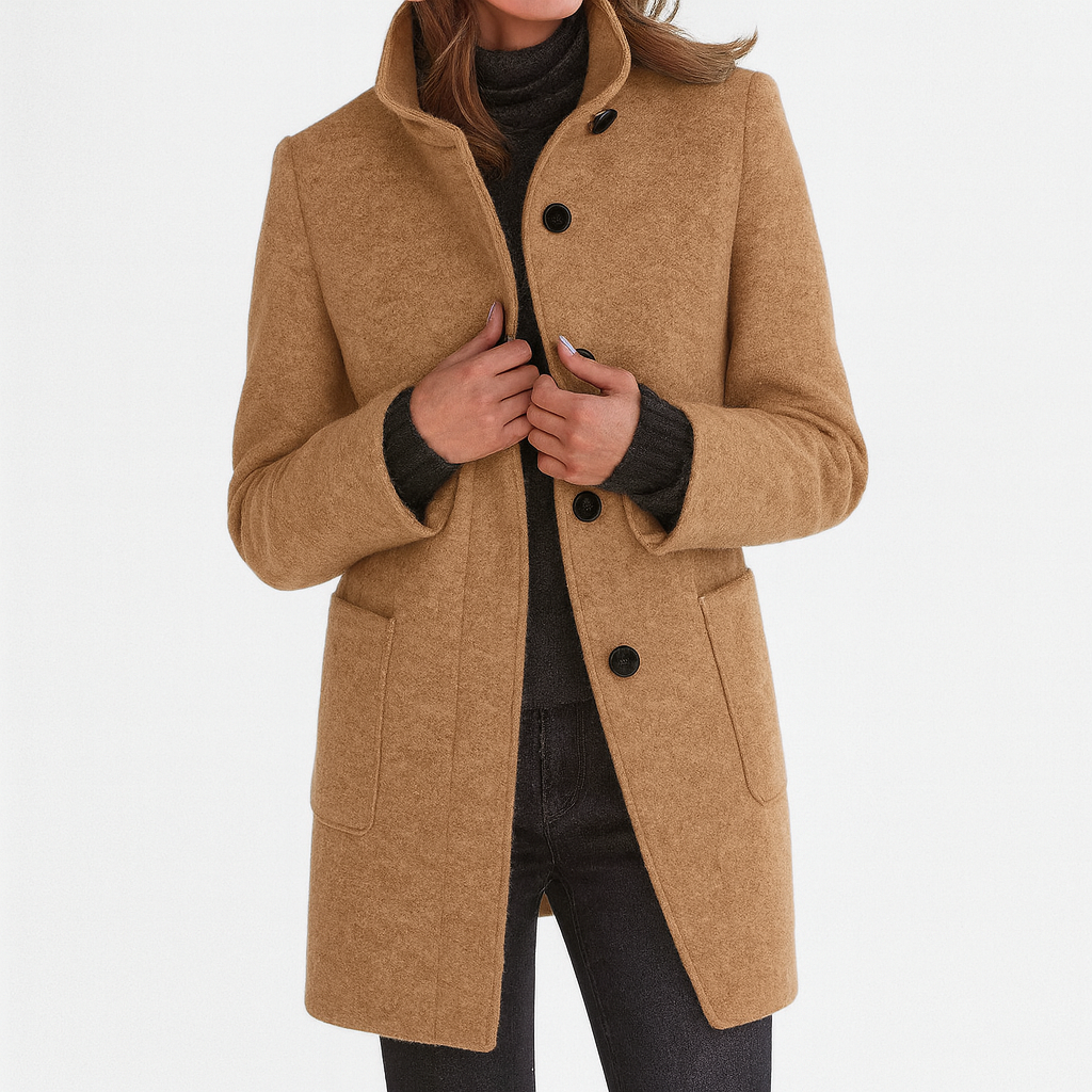 Eleganter Damen Wollmantel | Klassisch & Wärmend für Herbst & Winter