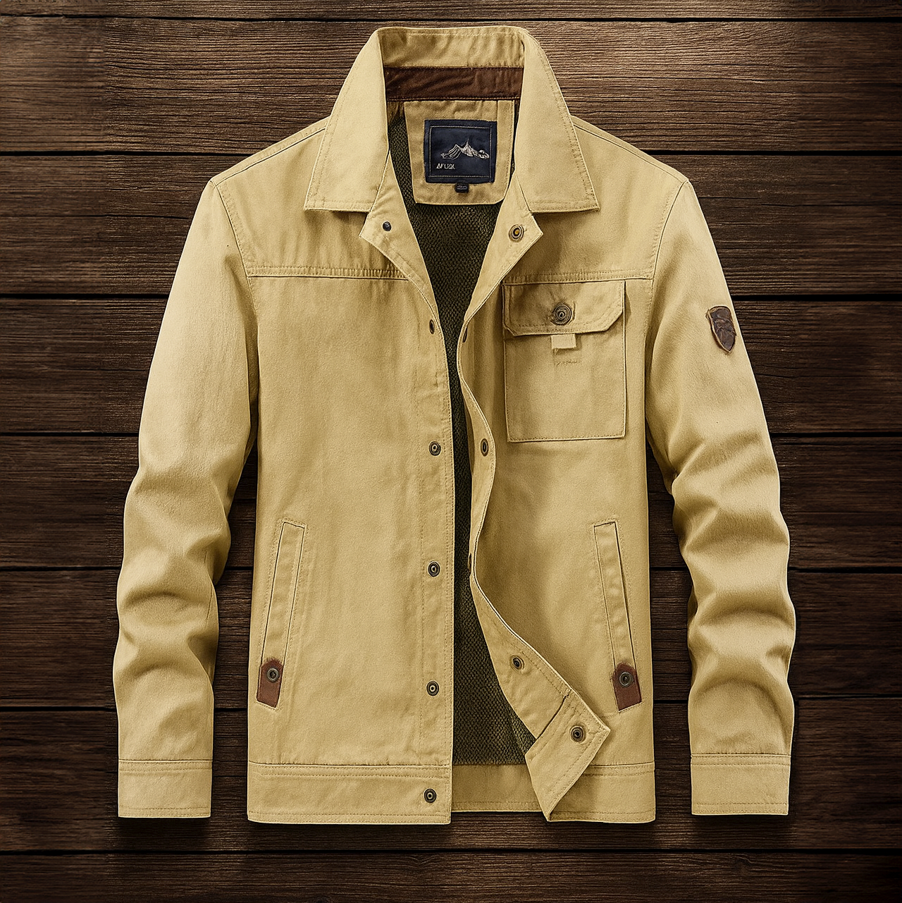 Herren-Outdoorjacke | Robuste Canvas-Jacke für Alltag & Abenteuer