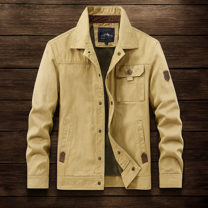 Herren-Outdoorjacke | Robuste Canvas-Jacke für Alltag & Abenteuer