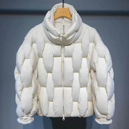 Tobias | Herren Stehkragen Winterjacke mit Reißverschluss – Gepolsterte Leichtjacke im sportlichen Puffer-Stil