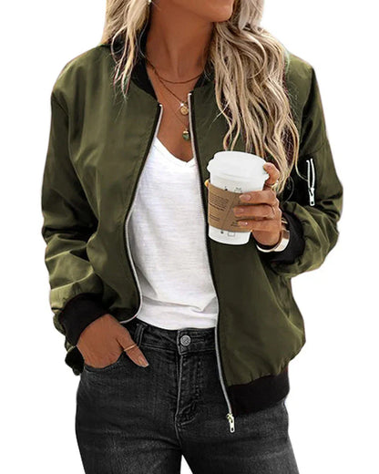 Moderne Bomberjacke mit Reißverschluss – Lässig, Urban & Vielseitig
