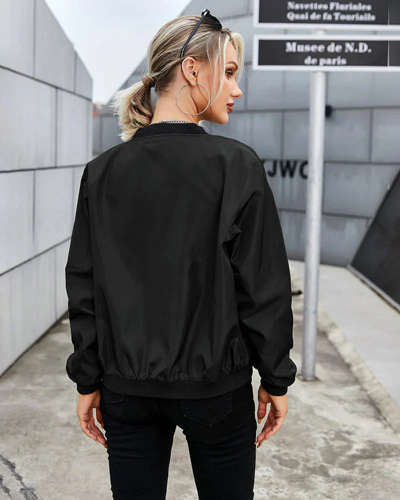 Moderne Bomberjacke mit Reißverschluss – Lässig, Urban & Vielseitig