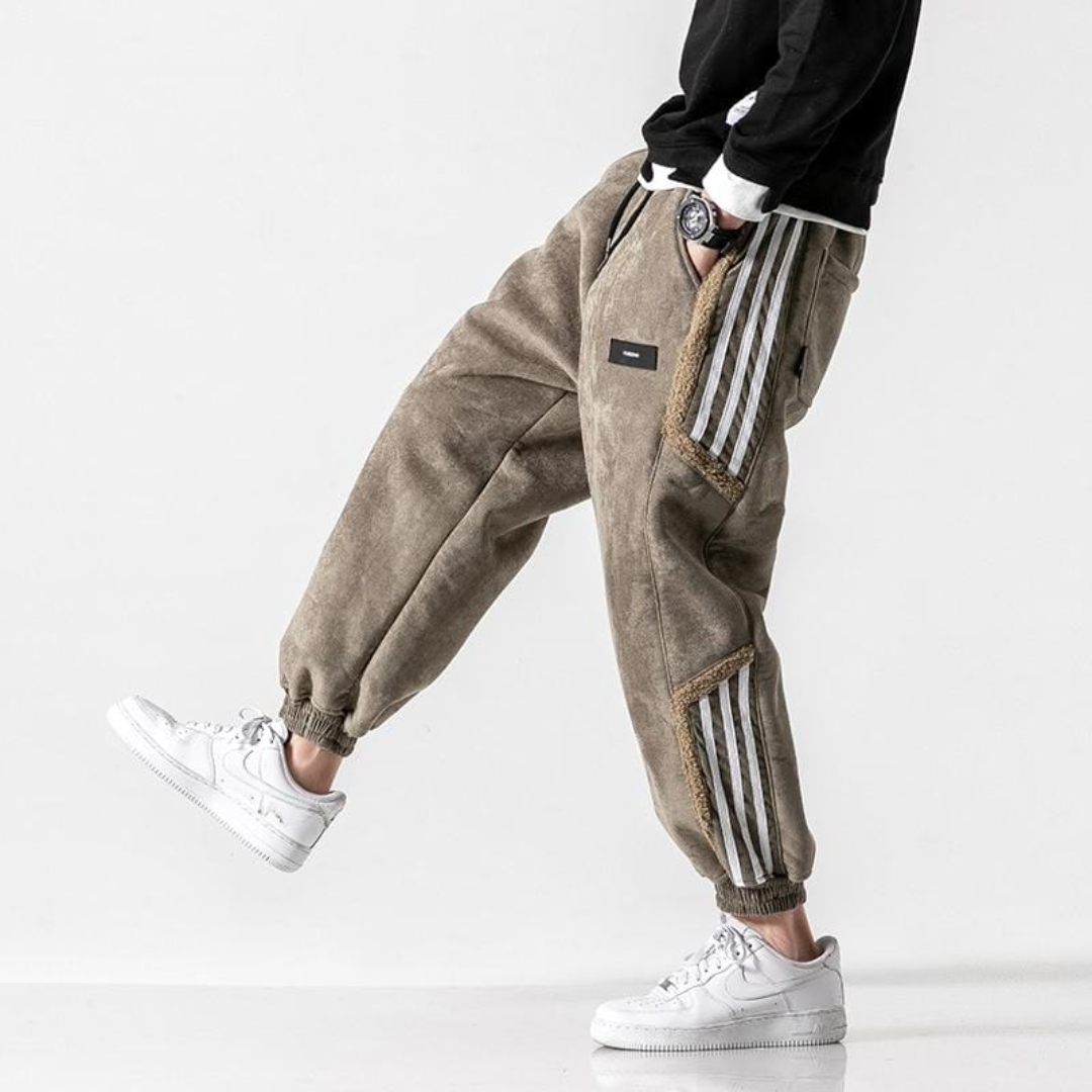 Herren Joggerhose mit Streifen | Bequeme Streetwear-Hose für Freizeit & Sport