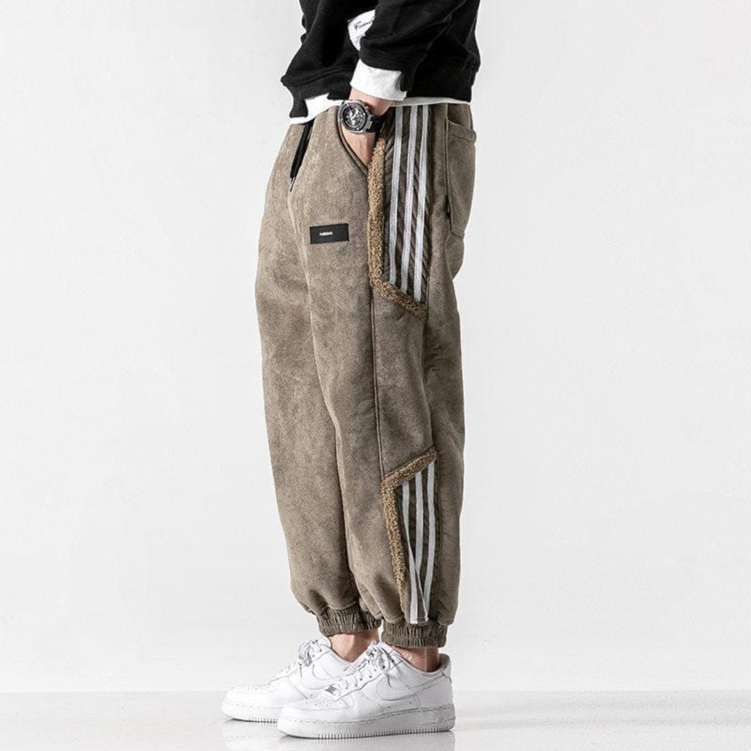 Herren Joggerhose mit Streifen | Bequeme Streetwear-Hose für Freizeit & Sport