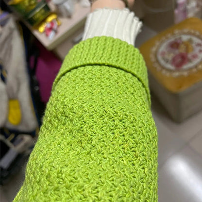 Arabelline | Damen grob gestrickte Cardigan mit weitem Schnitt und offenem Design