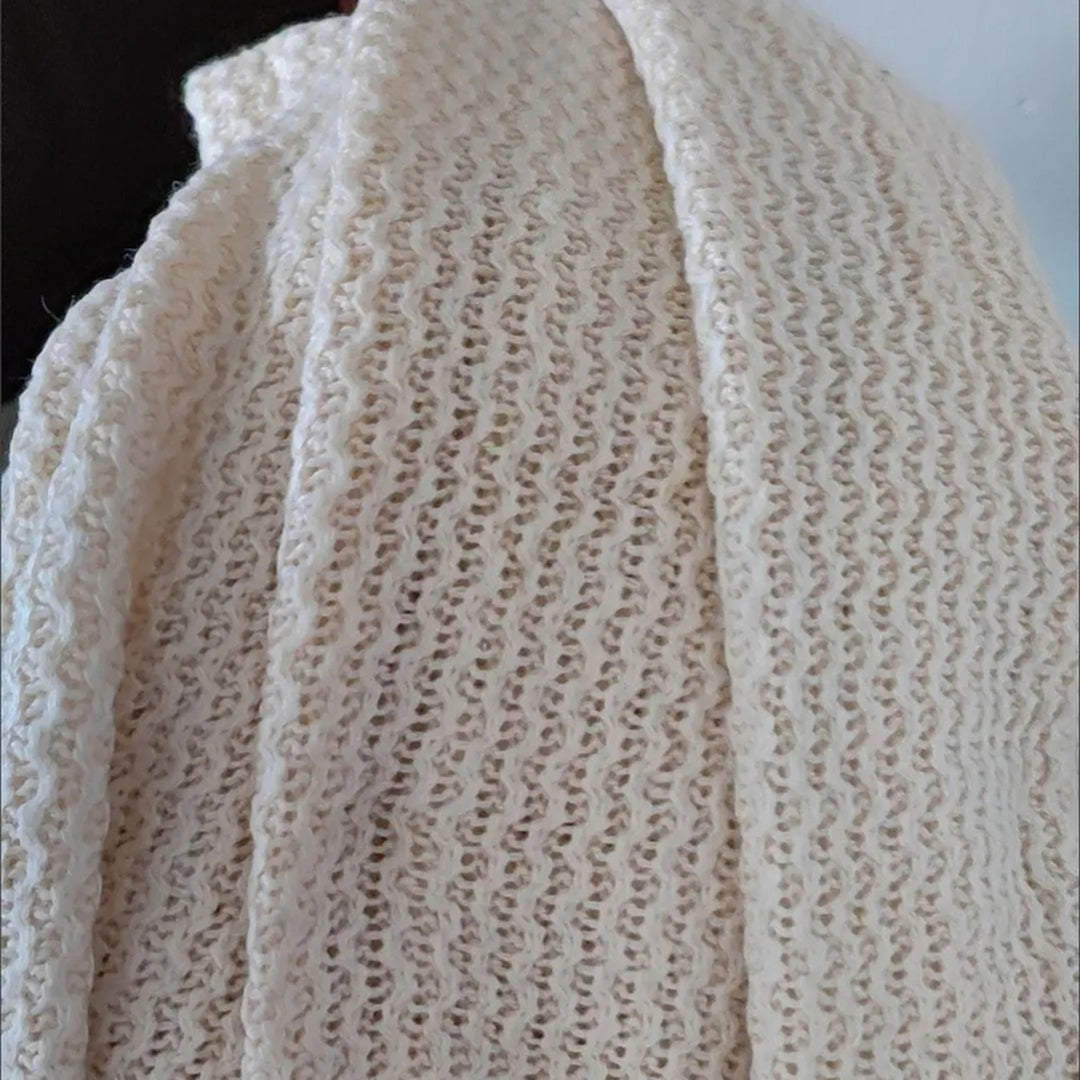 Arabelline | Damen grob gestrickte Cardigan mit weitem Schnitt und offenem Design