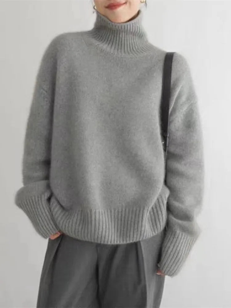 Oversized Rollkragenpullover Unisex | Kuscheliger Komfort & stilvoller Winter-Look