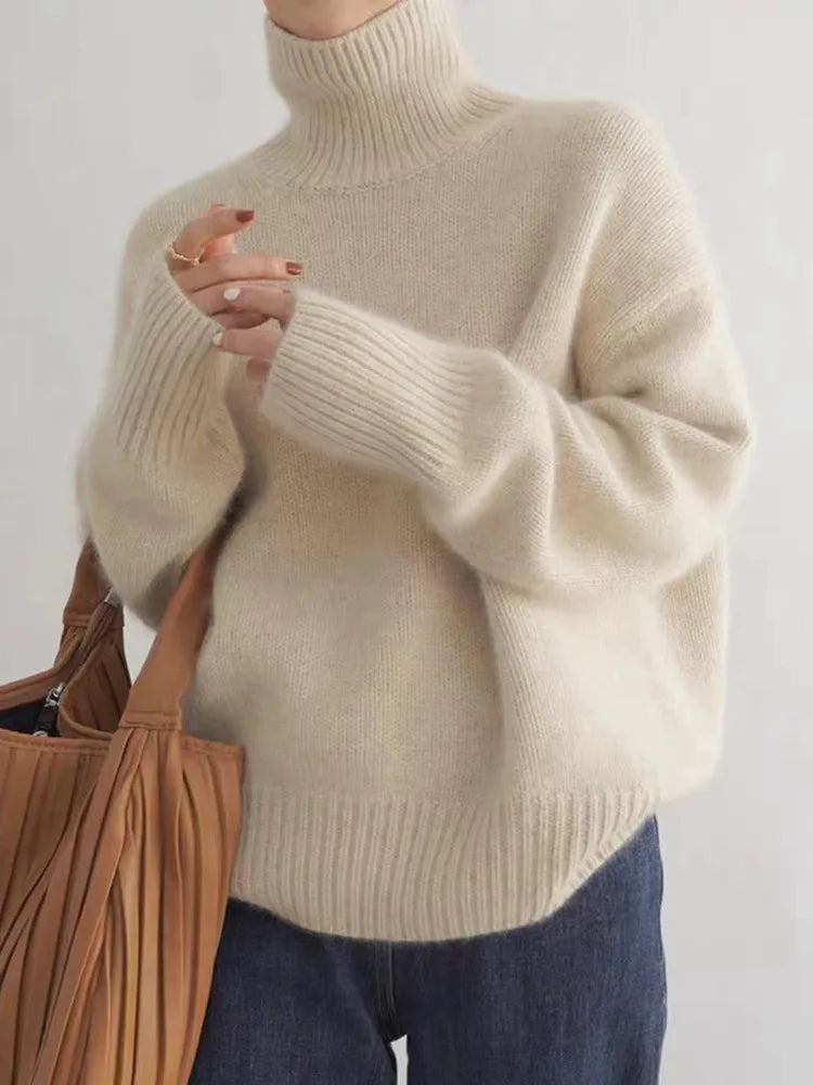 Oversized Rollkragenpullover Unisex | Kuscheliger Komfort & stilvoller Winter-Look