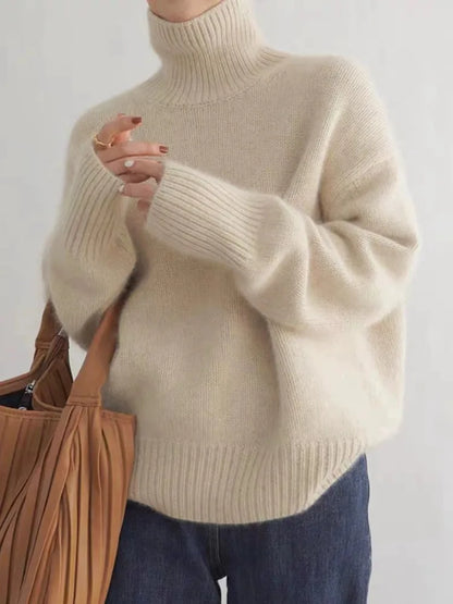 Oversized Rollkragenpullover Unisex | Kuscheliger Komfort & stilvoller Winter-Look