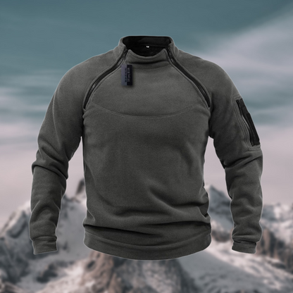 Herren Fleece Pullover – Winddicht, Warm & Funktional für Outdoor & Alltag