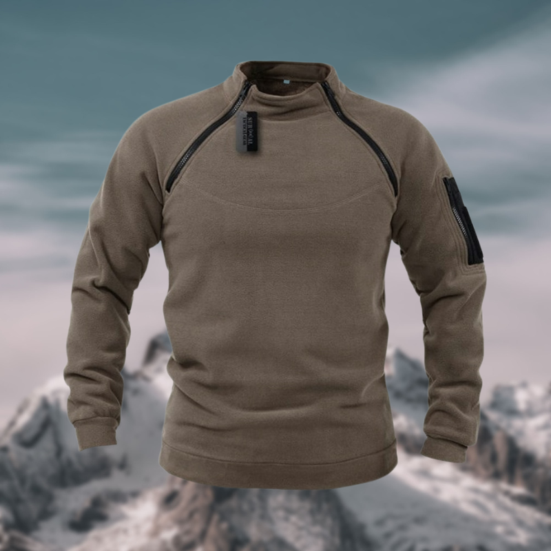 Herren Fleece Pullover – Winddicht, Warm & Funktional für Outdoor & Alltag