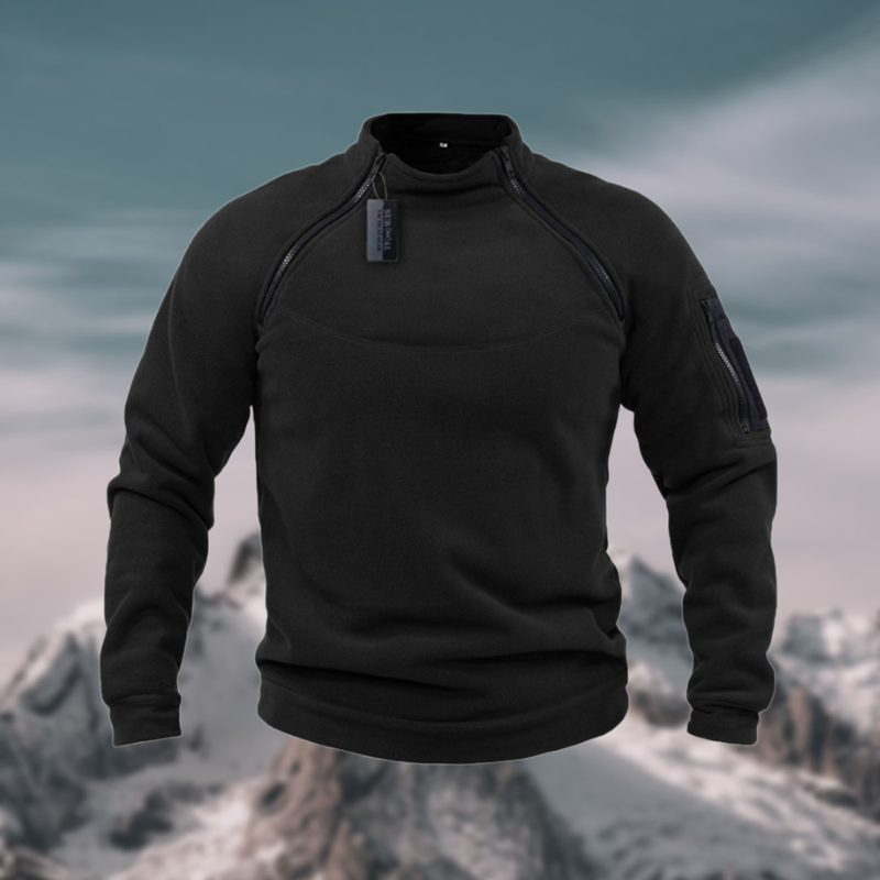 Herren Fleece Pullover – Winddicht, Warm & Funktional für Outdoor & Alltag