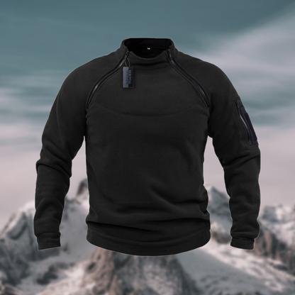 Herren Fleece Pullover – Winddicht, Warm & Funktional für Outdoor & Alltag