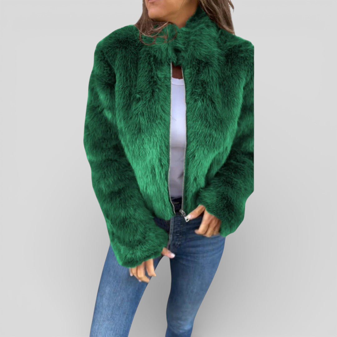 Damen Jacke mit Stehkragen & Reißverschluss – Modern, Funktional & Alltagstauglich