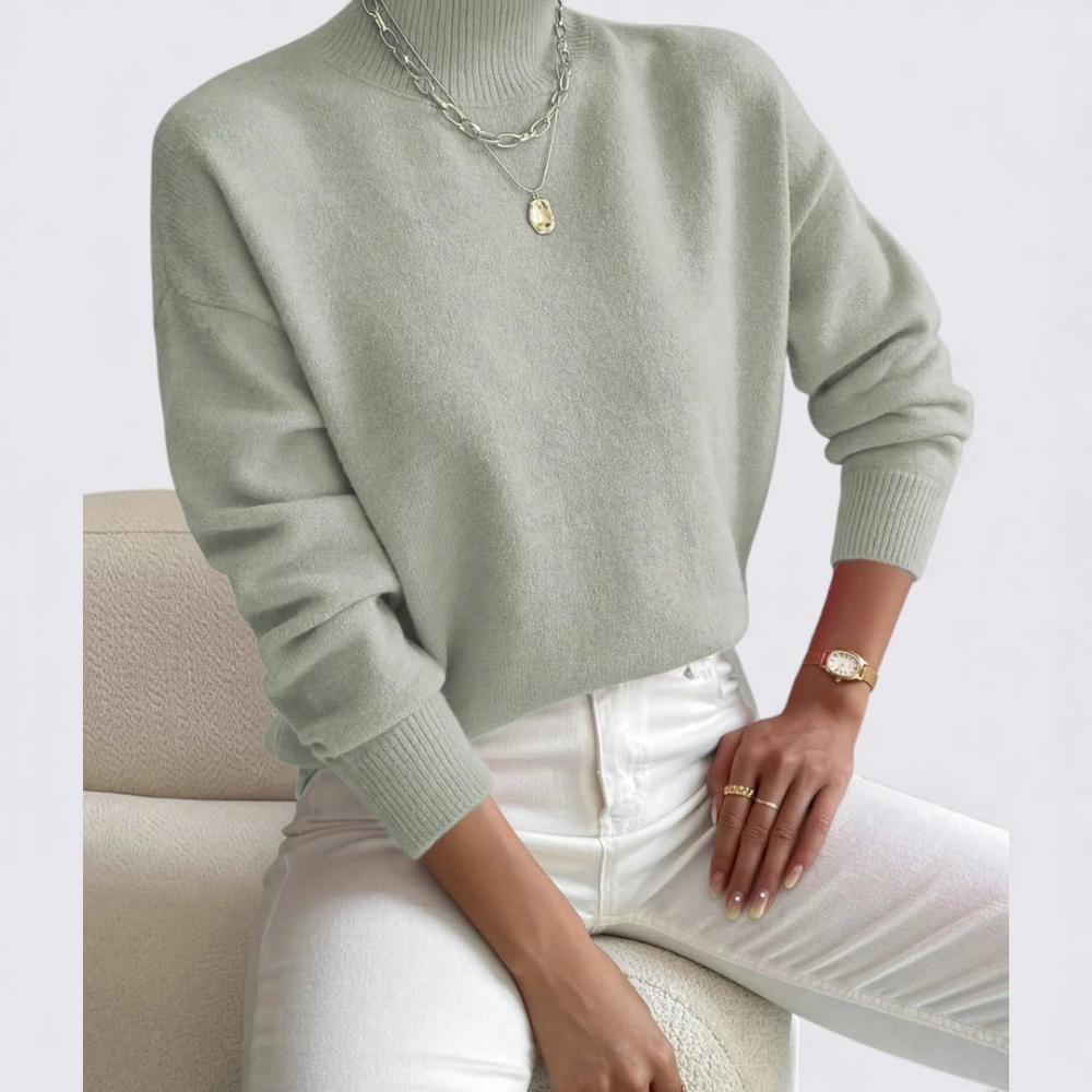 Damen Pullover mit Stehkragen – Klassisch, Komfortabel & Vielseitig