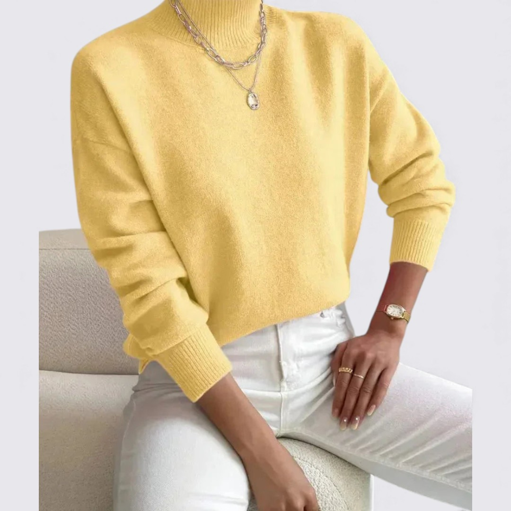 Damen Pullover mit Stehkragen – Klassisch, Komfortabel & Vielseitig
