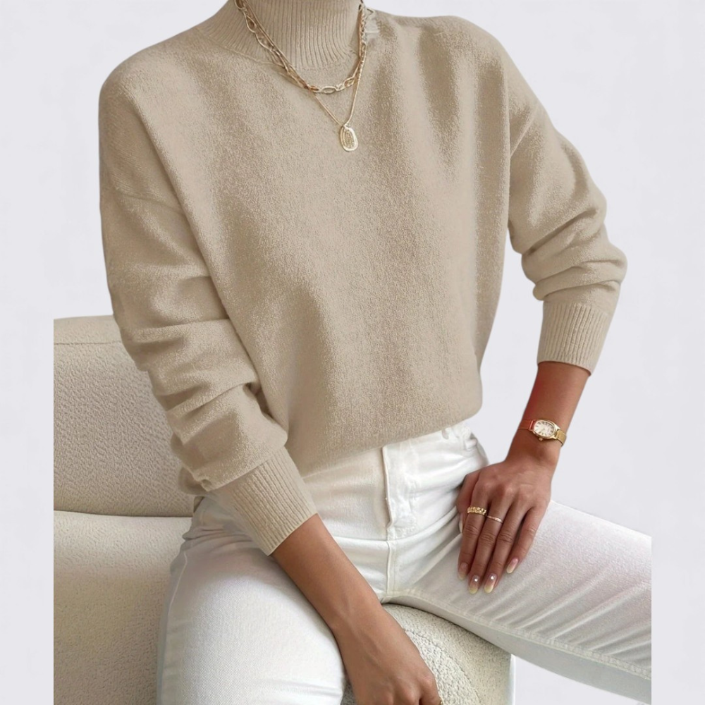 Damen Pullover mit Stehkragen – Klassisch, Komfortabel & Vielseitig