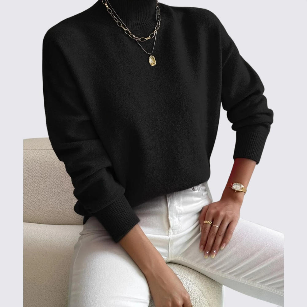 Damen Pullover mit Stehkragen – Klassisch, Komfortabel & Vielseitig