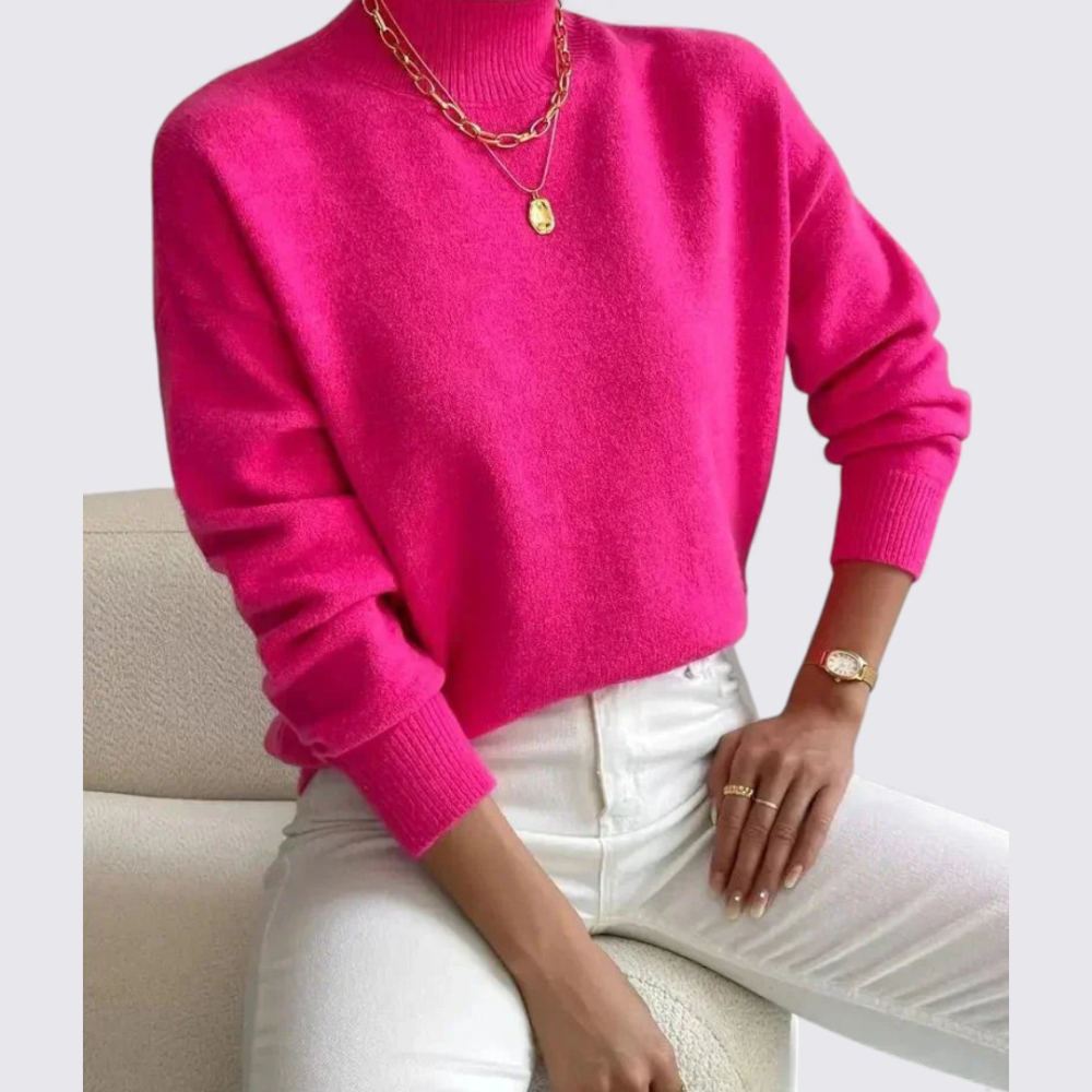 Damen Pullover mit Stehkragen – Klassisch, Komfortabel & Vielseitig