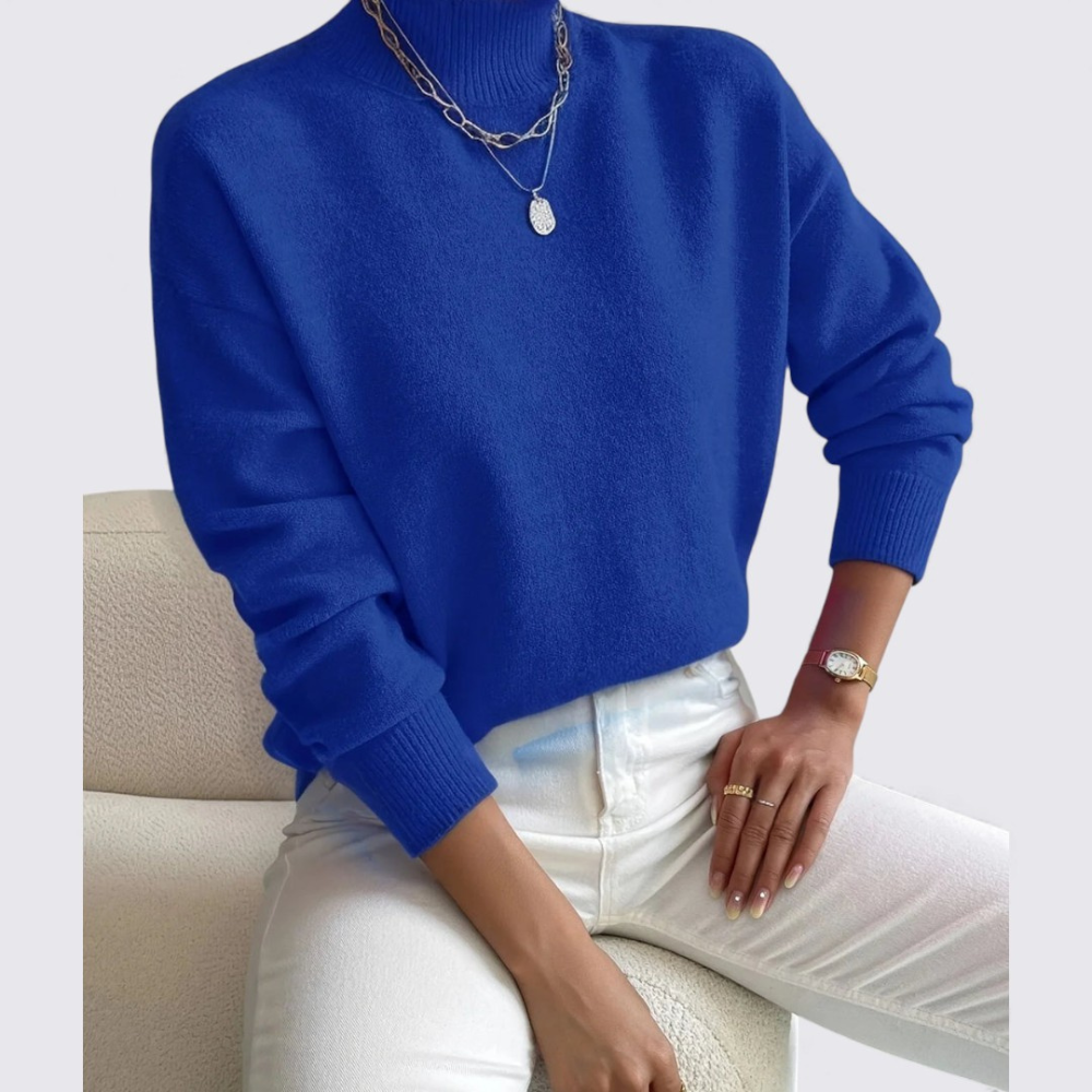 Damen Pullover mit Stehkragen – Klassisch, Komfortabel & Vielseitig