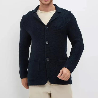 Herren-Strickblazer mit Strukturmuster | Eleganz trifft auf modernen Komfort