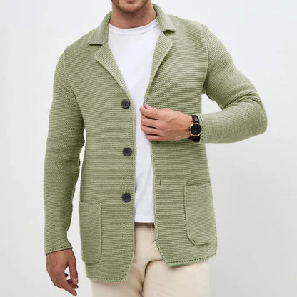 Herren-Strickblazer mit Strukturmuster | Eleganz trifft auf modernen Komfort