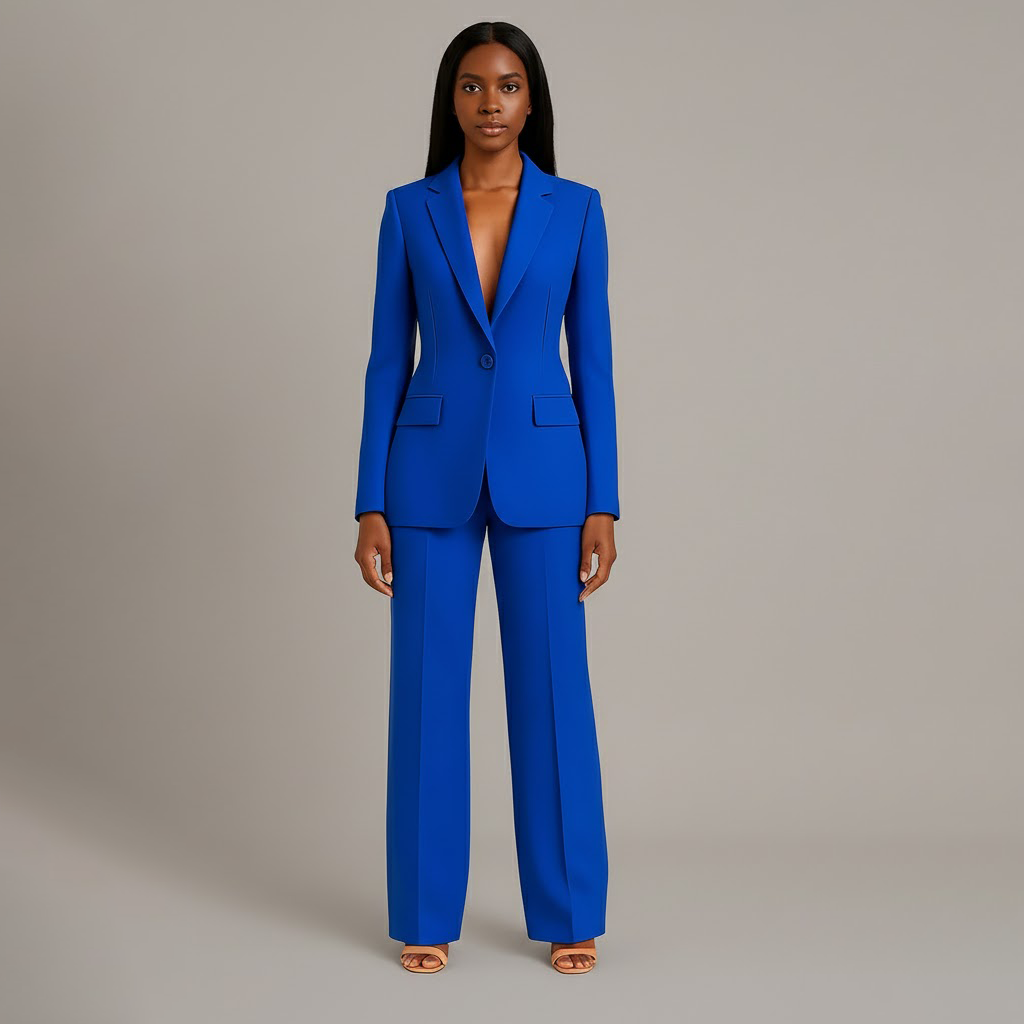 Eleganter Hosenanzug mit tailliertem Blazer – Zeitlos, Kraftvoll & Vielseitig