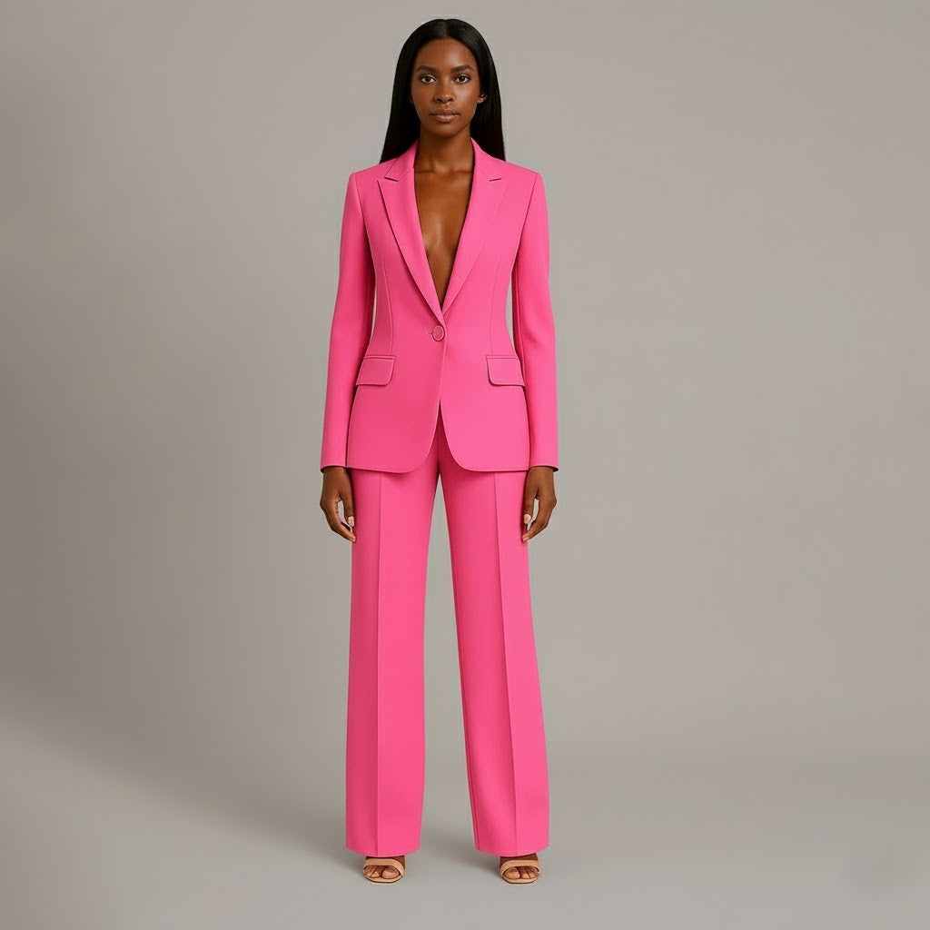 Eleganter Hosenanzug mit tailliertem Blazer – Zeitlos, Kraftvoll & Vielseitig