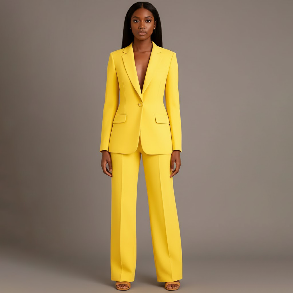 Eleganter Hosenanzug mit tailliertem Blazer – Zeitlos, Kraftvoll & Vielseitig