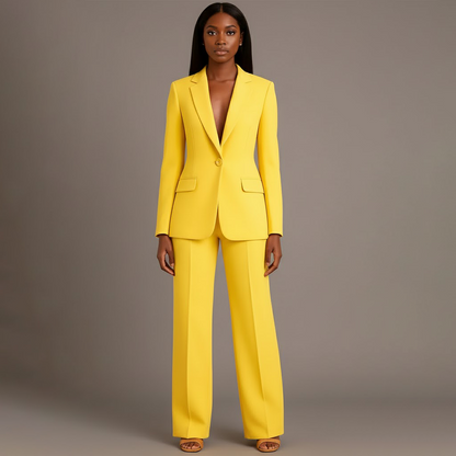 Eleganter Hosenanzug mit tailliertem Blazer – Zeitlos, Kraftvoll & Vielseitig