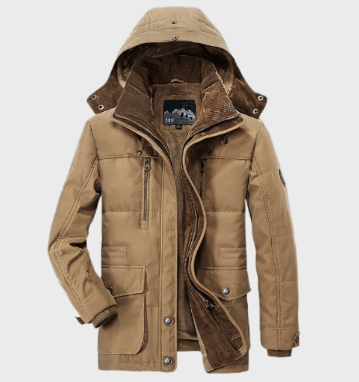 Christopher | Winterjacke Herren – Warmer Kapuzenparka mit Fleece-Innenfutter & Modernem Design