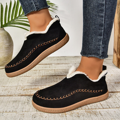 Avaline | Damen Winter-Slipper mit Fleece-Futter und rutschfester Sohle