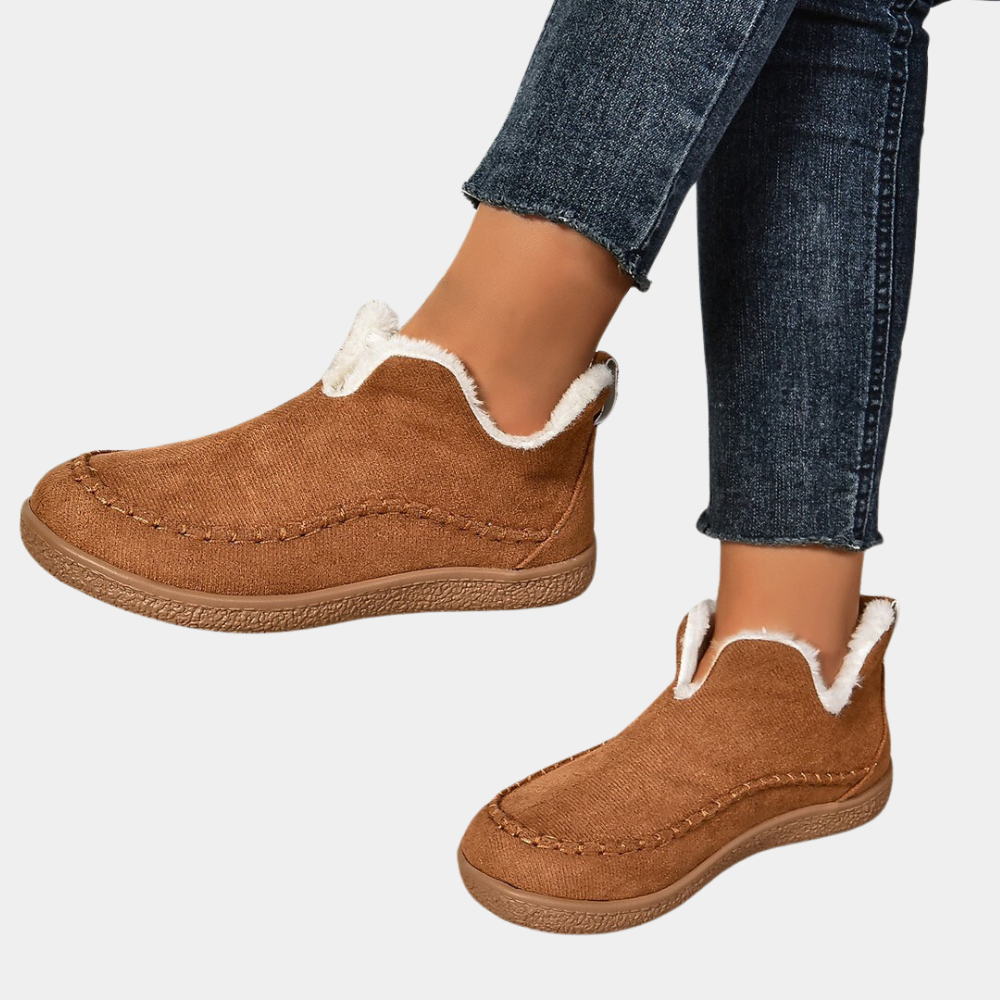 Avaline | Damen Winter-Slipper mit Fleece-Futter und rutschfester Sohle