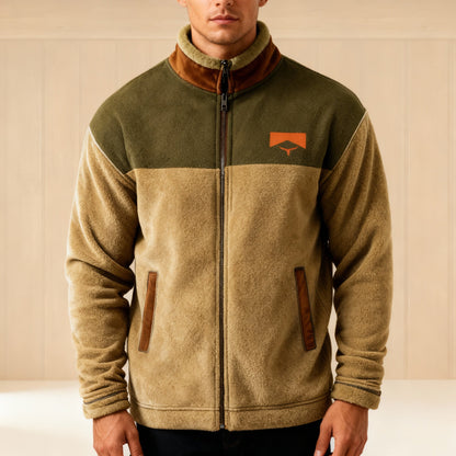 Herren Fleecejacke mit 3D-Print – Leicht, Warm & Stylisch für Alltag und Outdoor