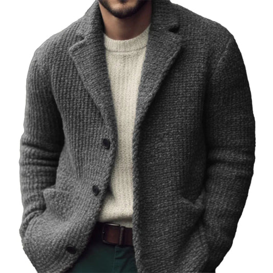Miles | Herren Cardigan aus Weichem Strick, Reguläre Passform mit Stilvoller Knopfleiste