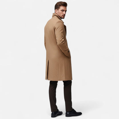Herren Strukturierter Mantel mit Klassischem Revers – Stilvoll, Warm & Vielseitig für Herbst & Winter
