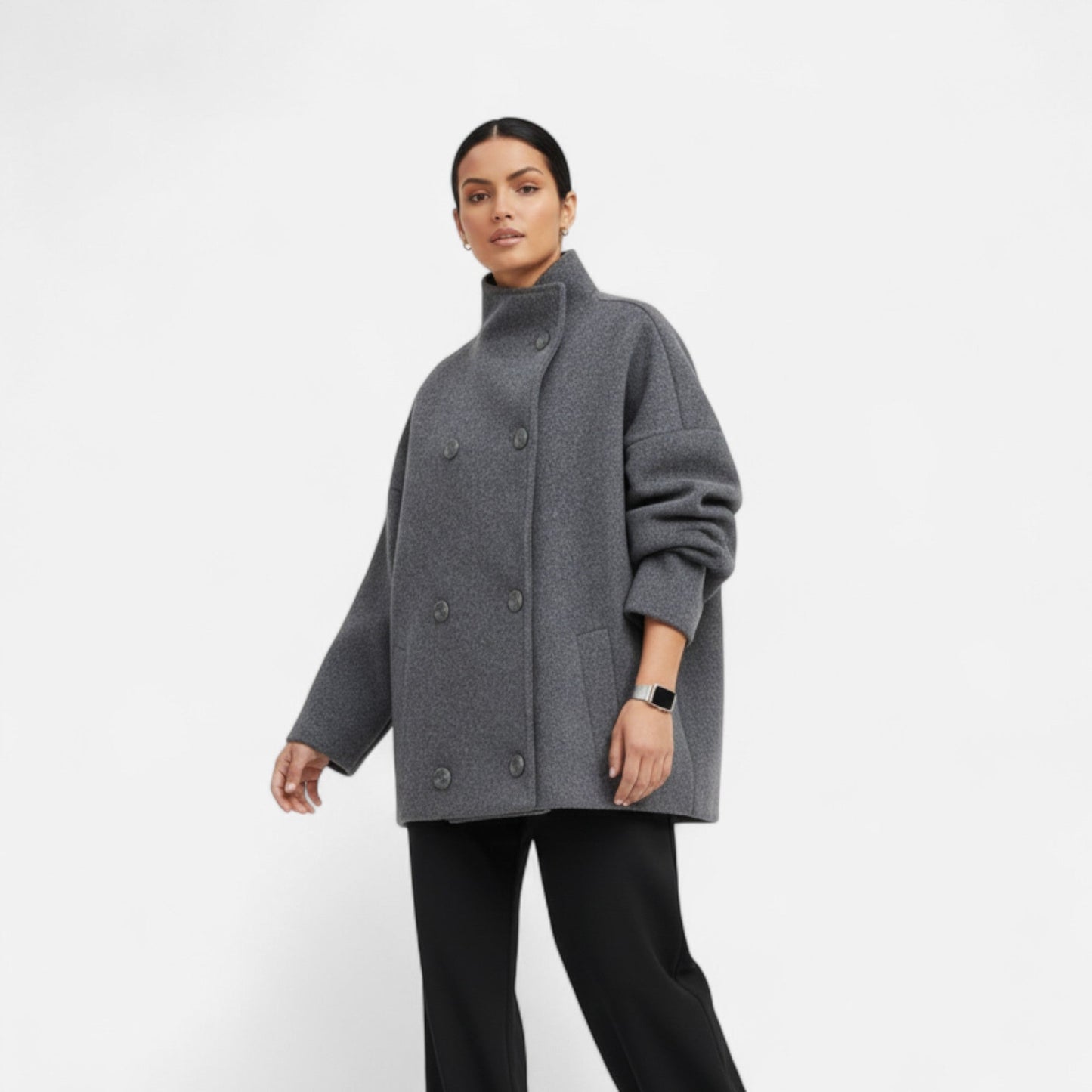 Elegante Damen Kurzjacke mit Modernem Stehkragen – Stylisch, Zeitlos & Vielseitig Kombinierbar