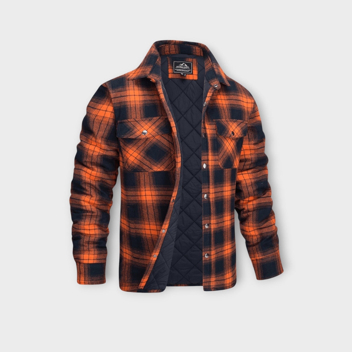 Gepolsterte Herren Winter Flanelljacke | Leicht, Warm & Alltagstauglich