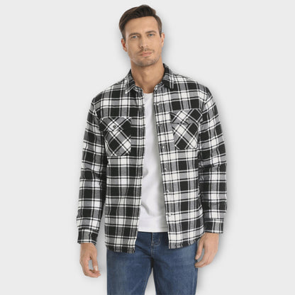 Gepolsterte Herren Winter Flanelljacke | Leicht, Warm & Alltagstauglich
