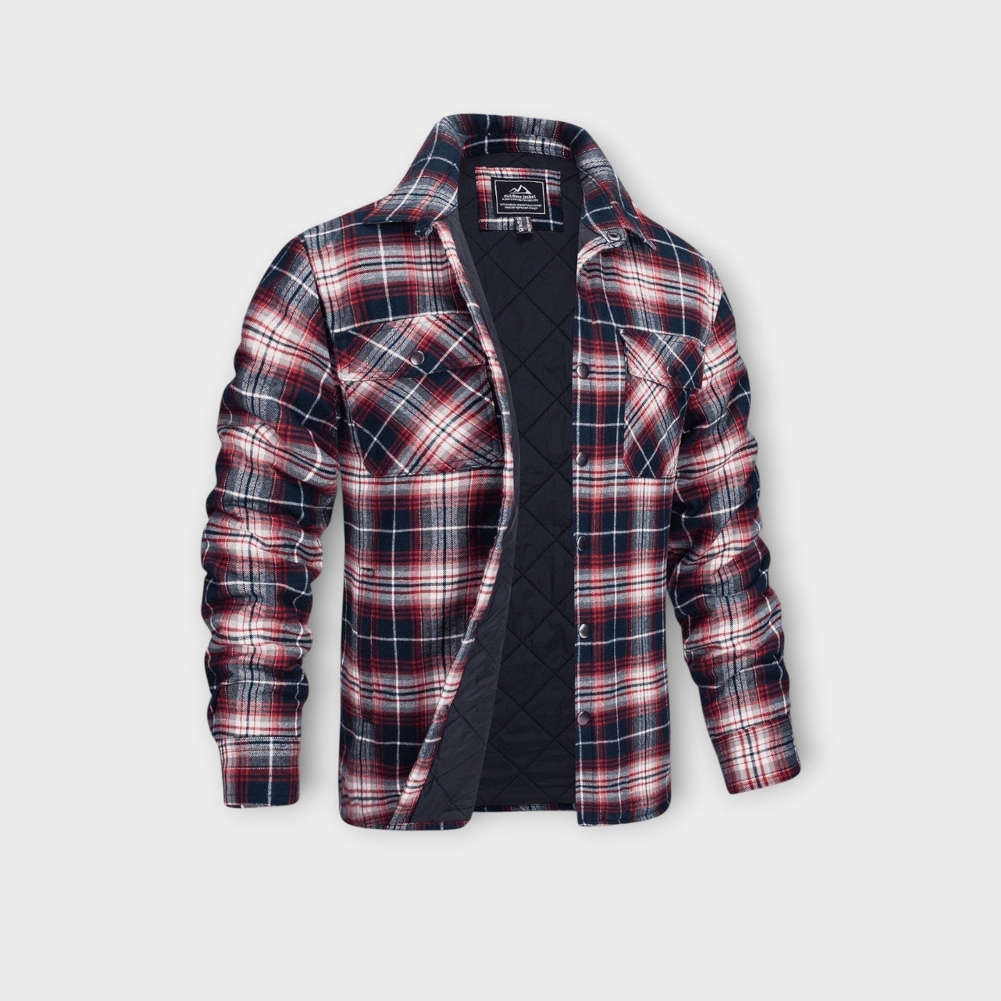 Gepolsterte Herren Winter Flanelljacke | Leicht, Warm & Alltagstauglich