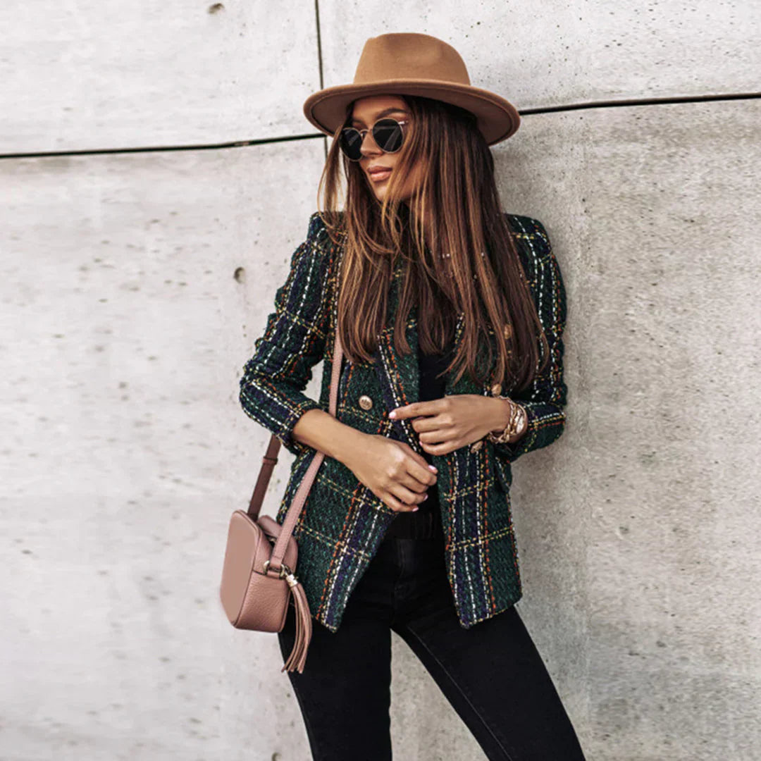 Strukturierter Blazer mit Knopfleiste – Elegant, Wärmend & Zeitlos