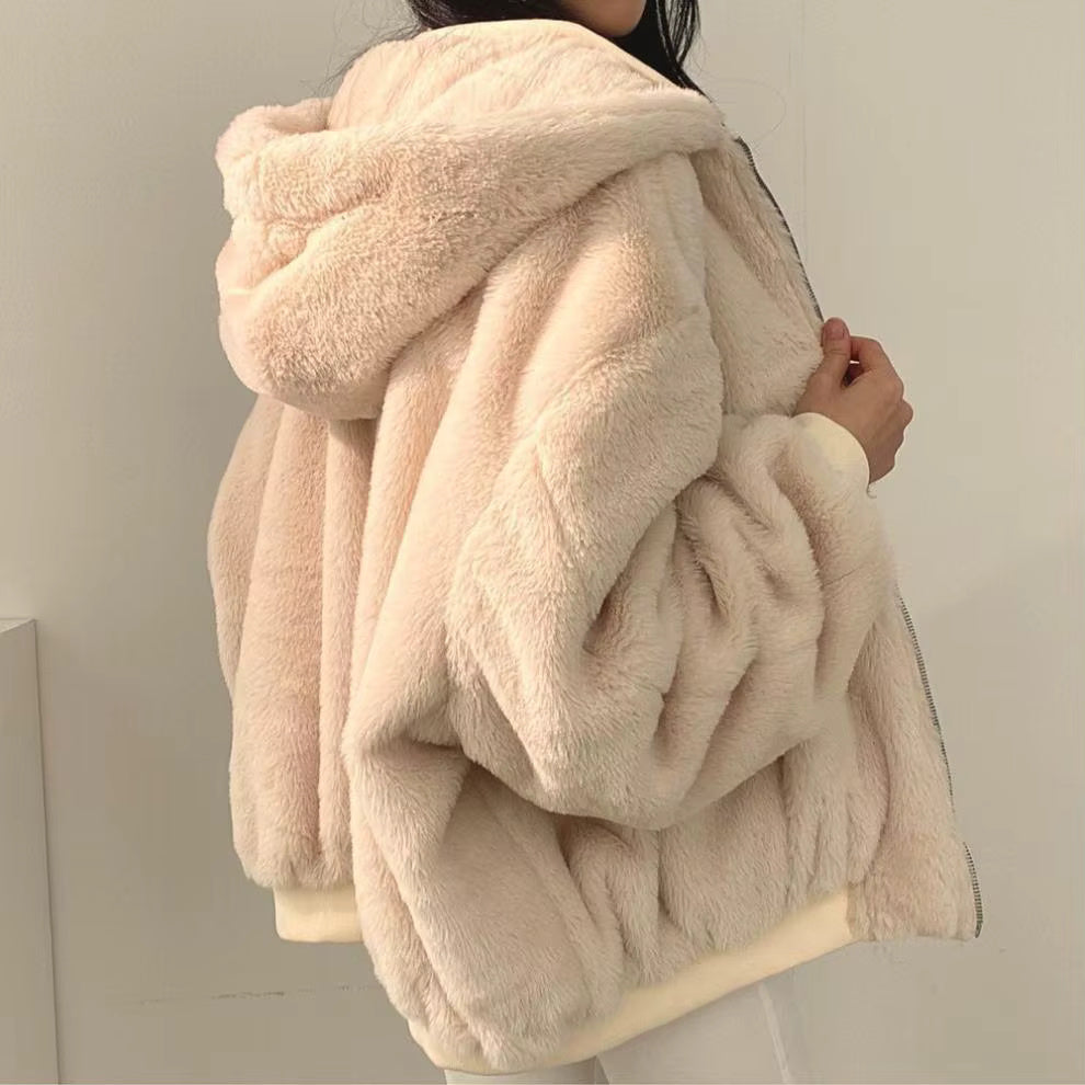 Damen Winterjacke Oversize | Kuschelige Jacke mit Fleece-Innenfutter
