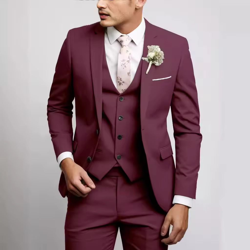 Herren Dreiteiliger Anzug Weste | Eleganz & Moderne für Business und Events